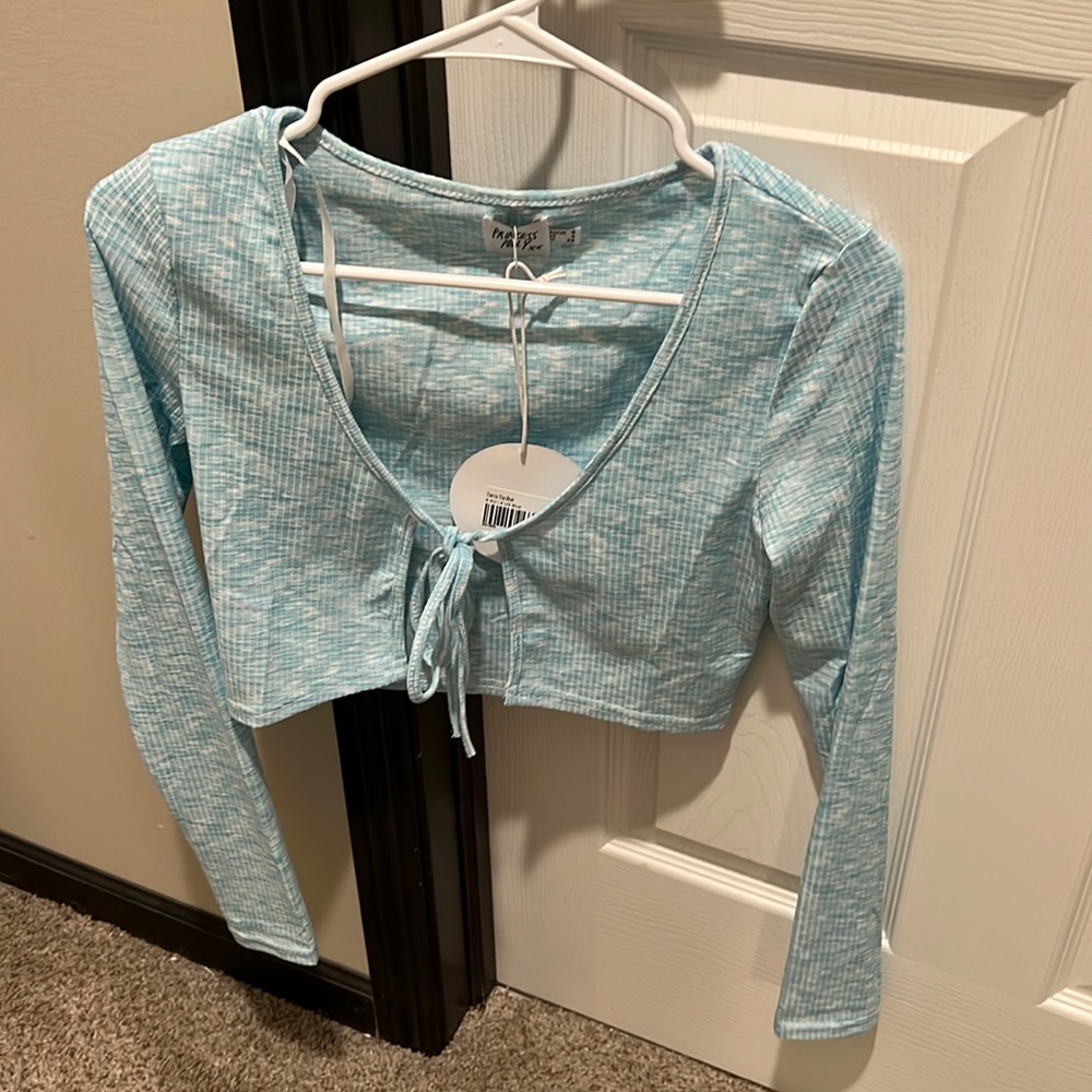 Princess polly tie up cardigan / top